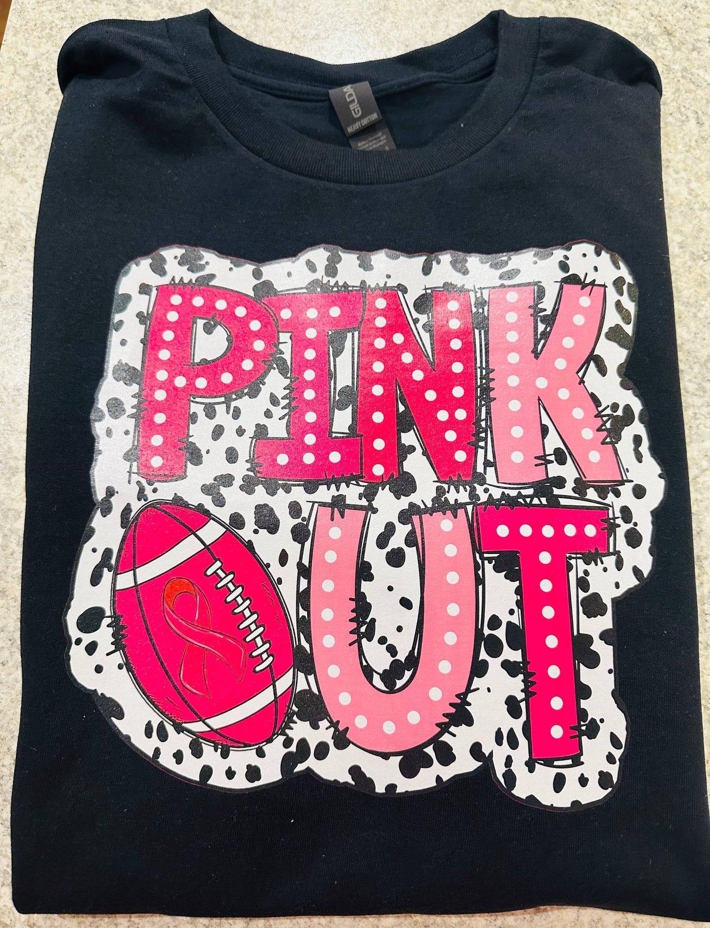 pink out graphic tee