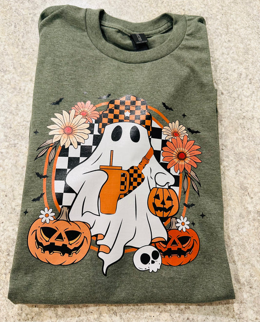 Boo Jie ghost graphic tee