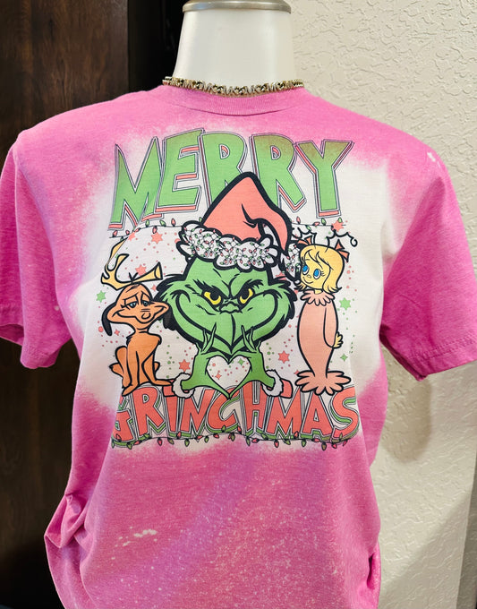 Pink merry grinchmas