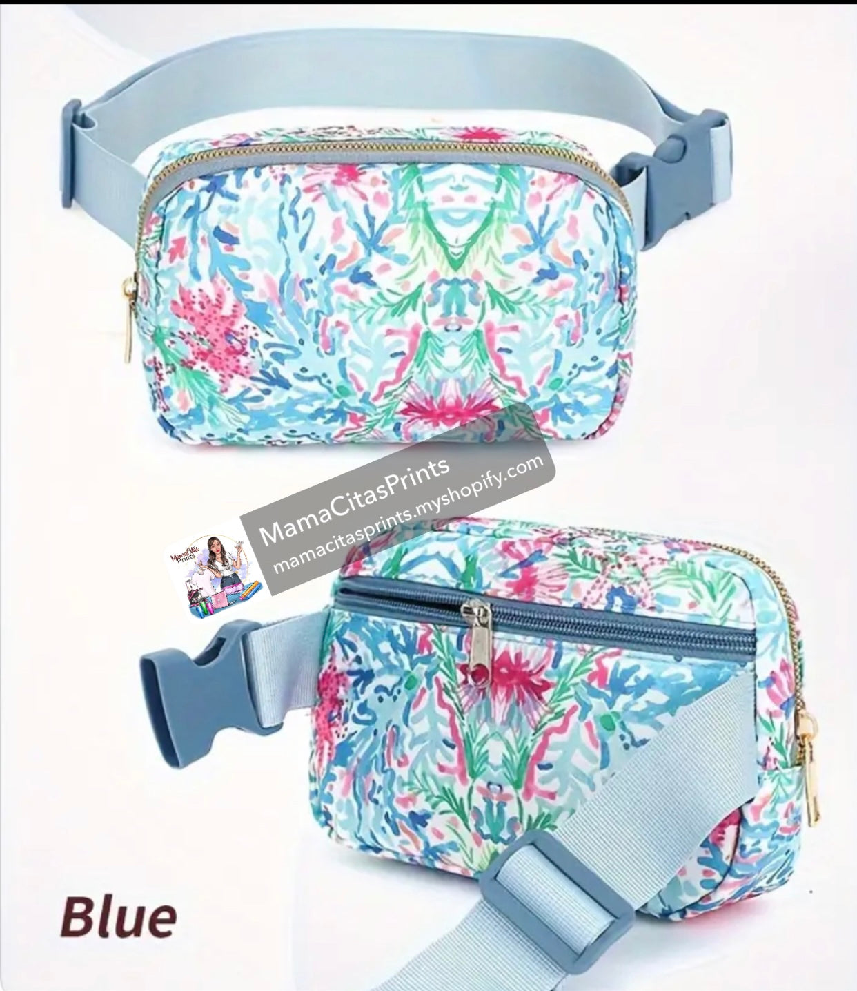 Seaside blue crossbody