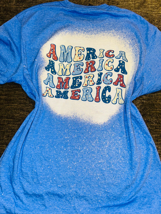 America x4 sublimation tee