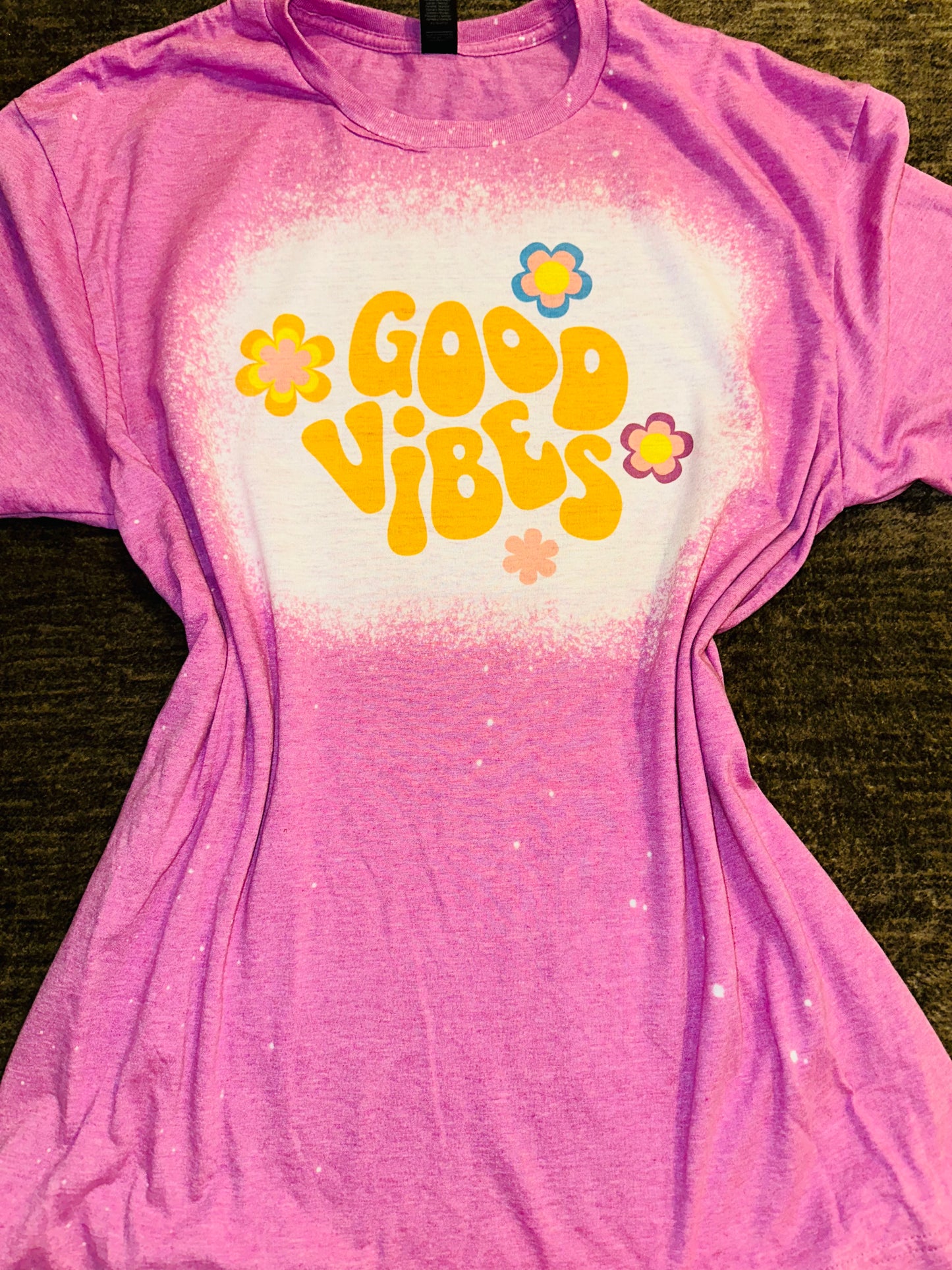 Good groovy vibes sublimation tee