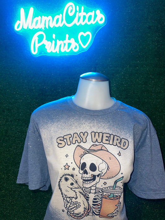 Stay weird sublimation tee