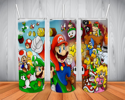 Super Mario Bros 20 oz tumbler