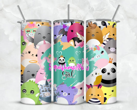 Distressed squishmallo 20oz tumbler