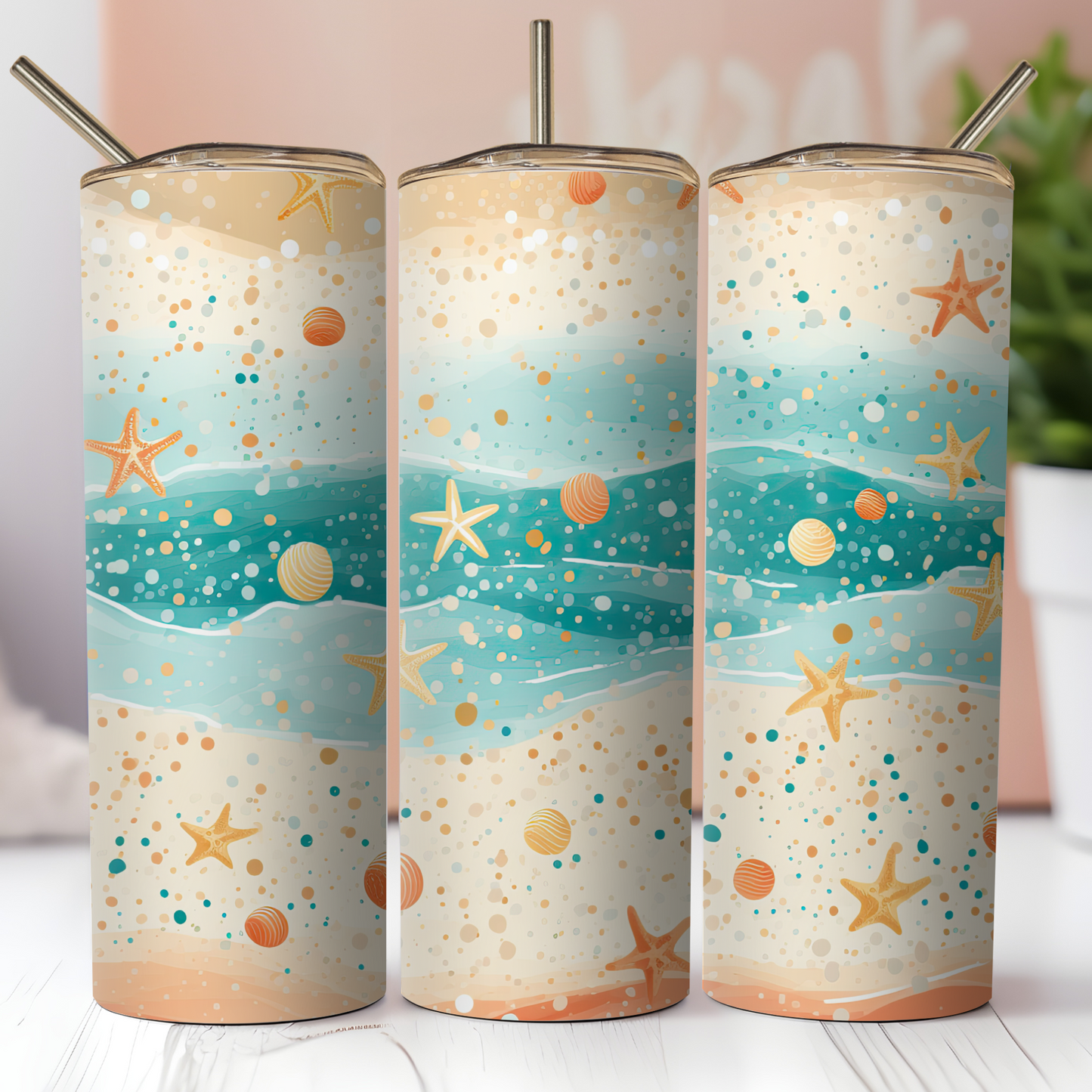 SEASHELL 20 OZ TUMBLER