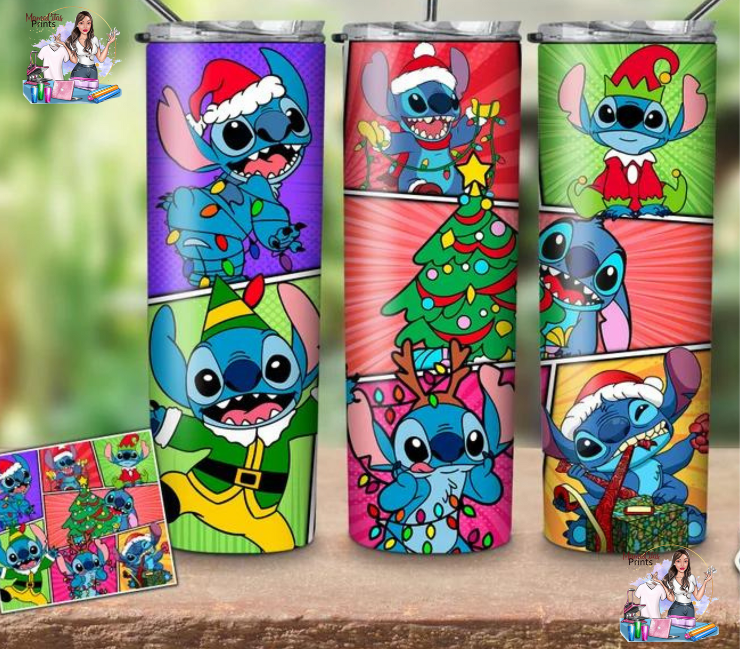 Stitch Crazy Christmas 20oz Tumbler