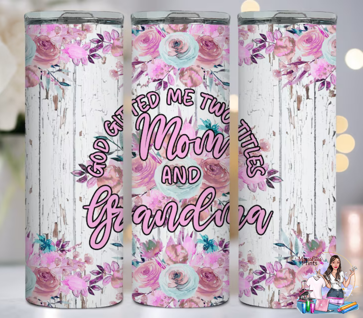 Two titles Mom and Grandma 20oz tumbler