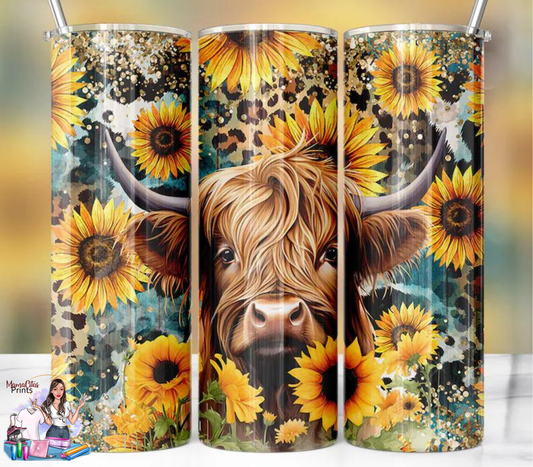 Sunflower Highland 20oz Tumbler