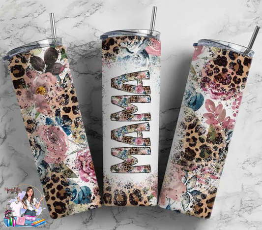 Cheetah Print MAMA 20oz Tumbler