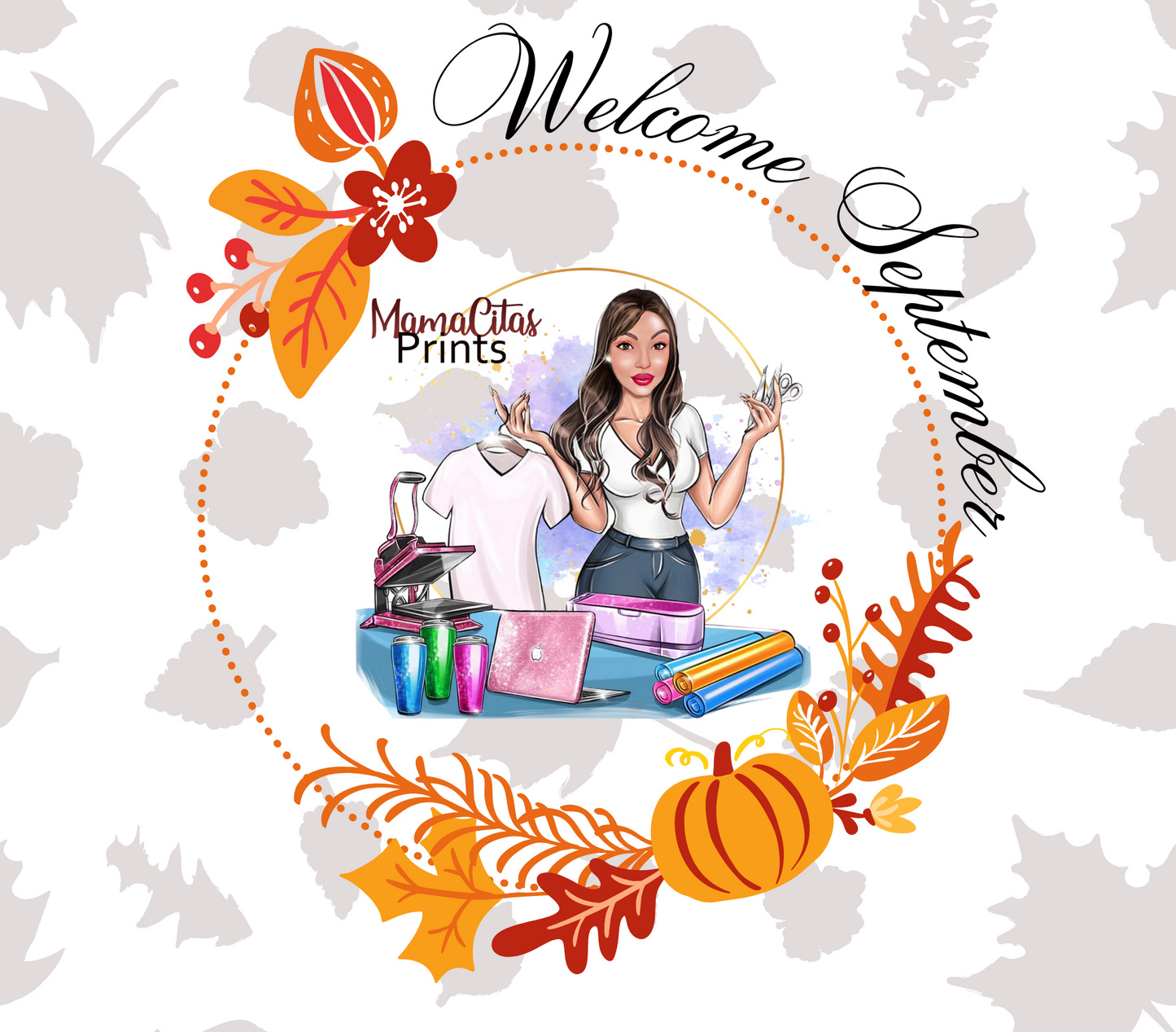 Welcome September 20oz Logo Tumbler