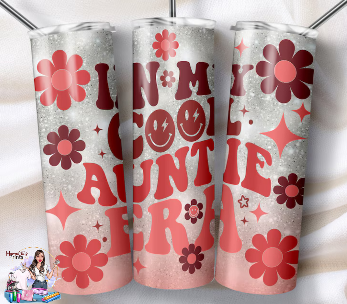 In my Cool Auntie Era 20oz tumbler