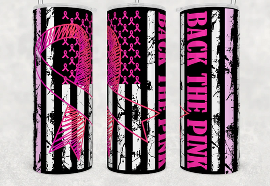 BACK THE PINK 20OZ tumbler