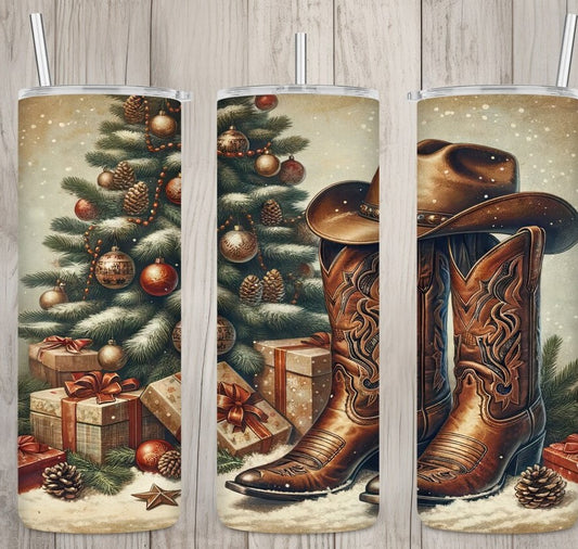 Western Christmas 20oz tumbler