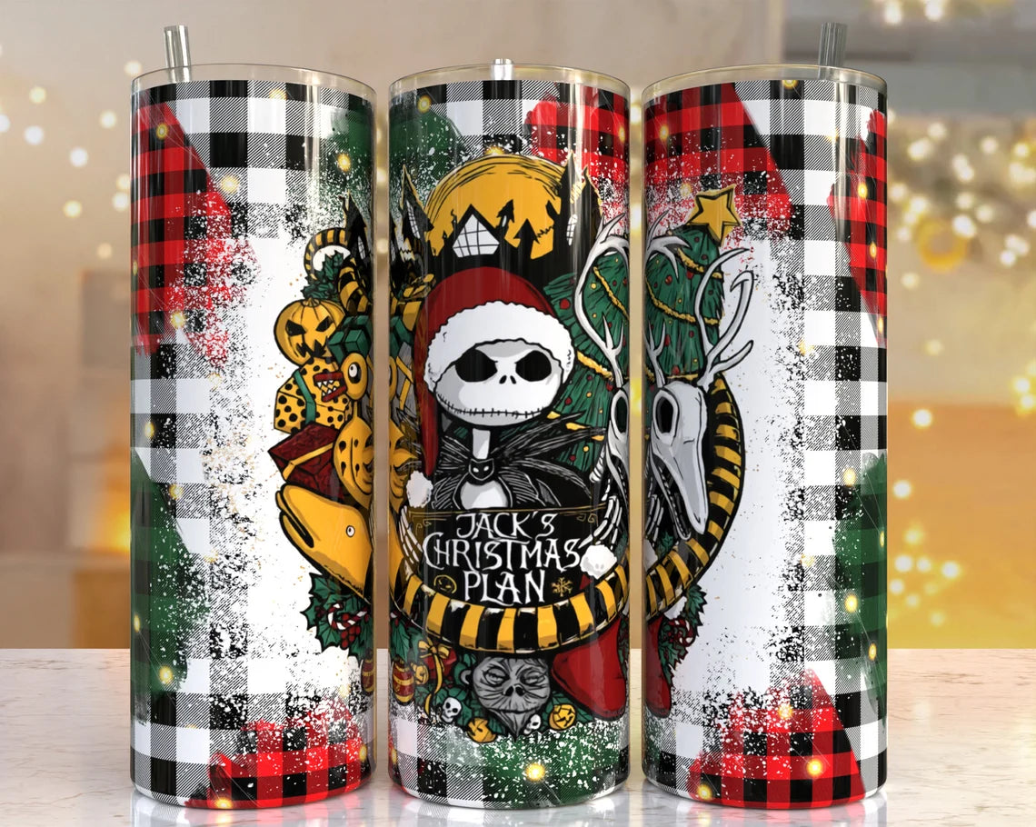 Jack's Christmas Plan 20oz tumbler