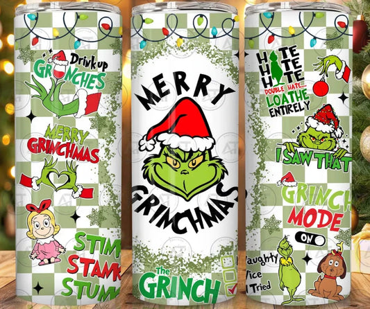 merry grinchmas 20oz tumbler