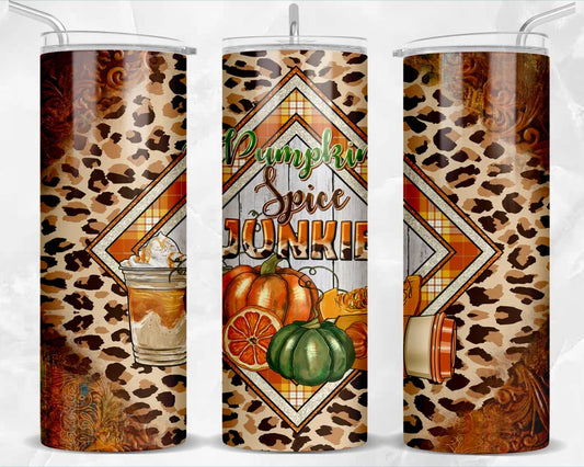 Pumpkin Spice Junkie 20oz tumbler