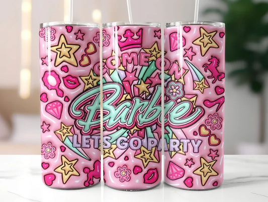 Come on Barbie Lets go Party 20oz tumbler