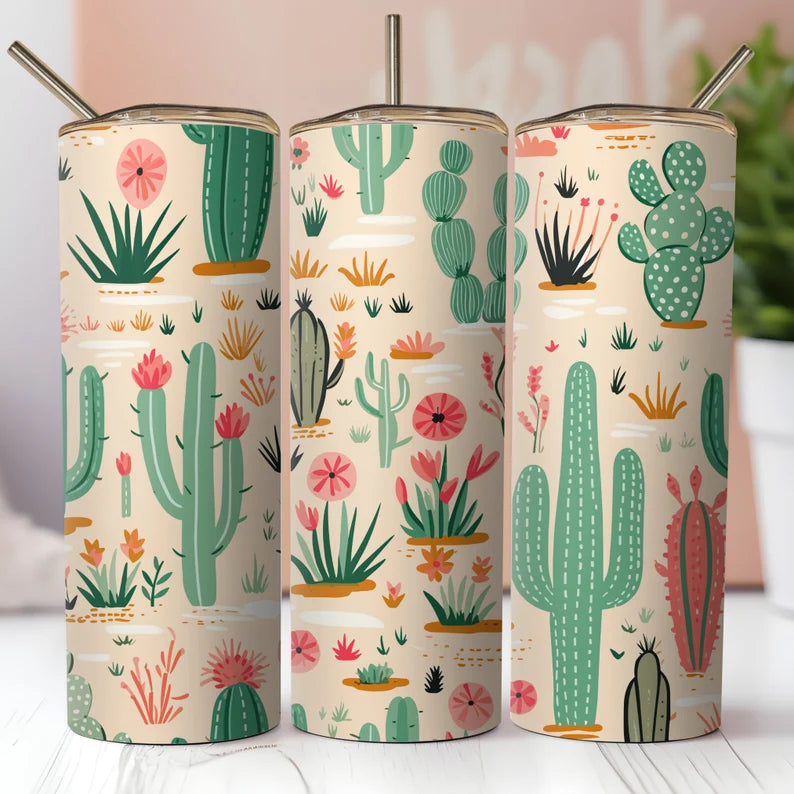 CUTE AND CACTUS 20OZ TUMBLER