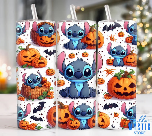 stitch 20oz tumbler with pumpkins