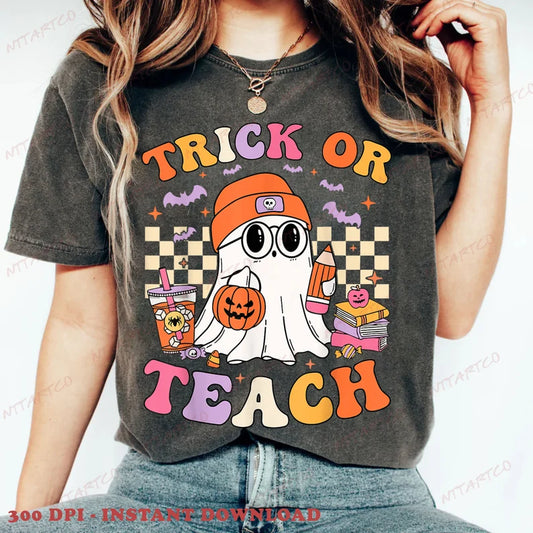 trick or teach graphic tee