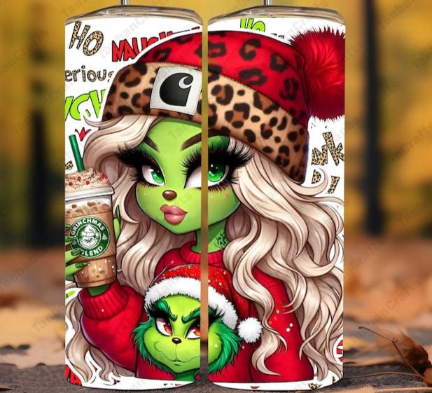 Mrs Grinch 20oz tumbler