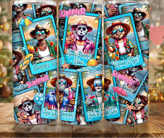 Horror summer cards 20oz tumbler