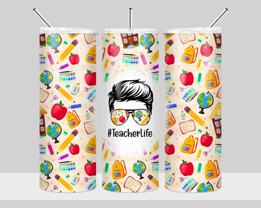 Male Teacher 20oz tumbler wrap