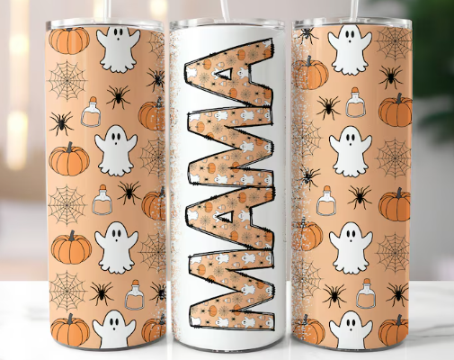 MAMA Pumpkin Ghost 20oz tumbler