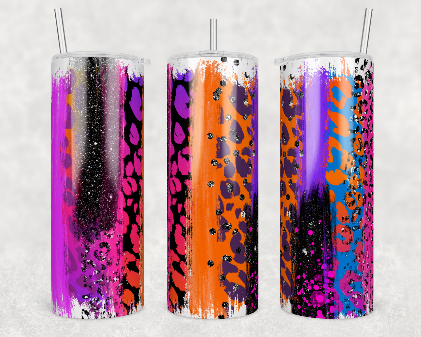 Neon Paint Swash 20oz tumbler