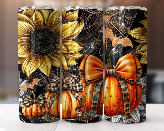 Sunflower Pumpkin vibes 20oz tumbler