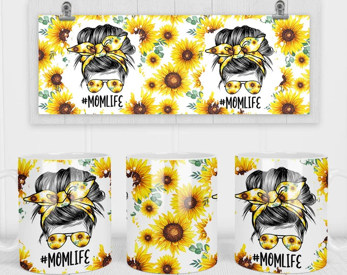 Mom life sunflowers 🌻 Coffee mug ☕️ 15oz