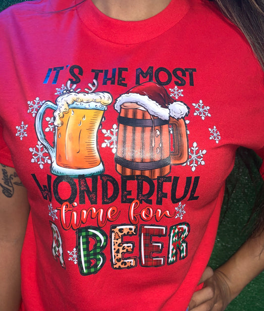 It’s the most wonderful time for a beer 🍺 graphic tee