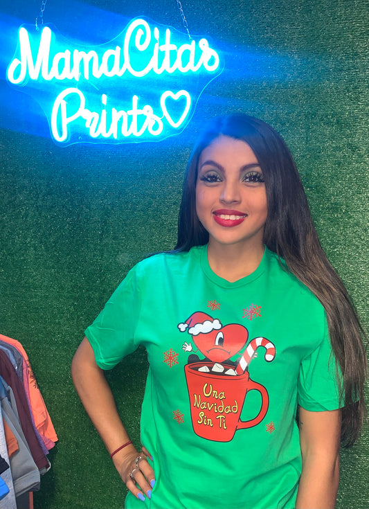 Una navidad sin ti ❤️🐰 graphic tee