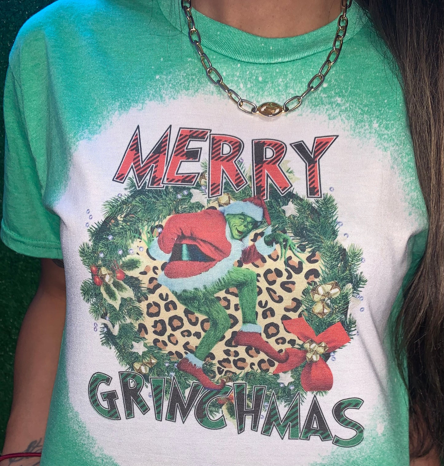 Grinch Cheetah print 🎄