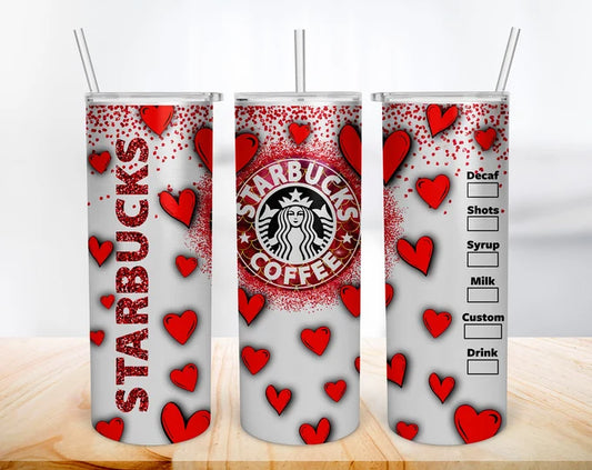 Starbucks Hearts 20oz tumbler