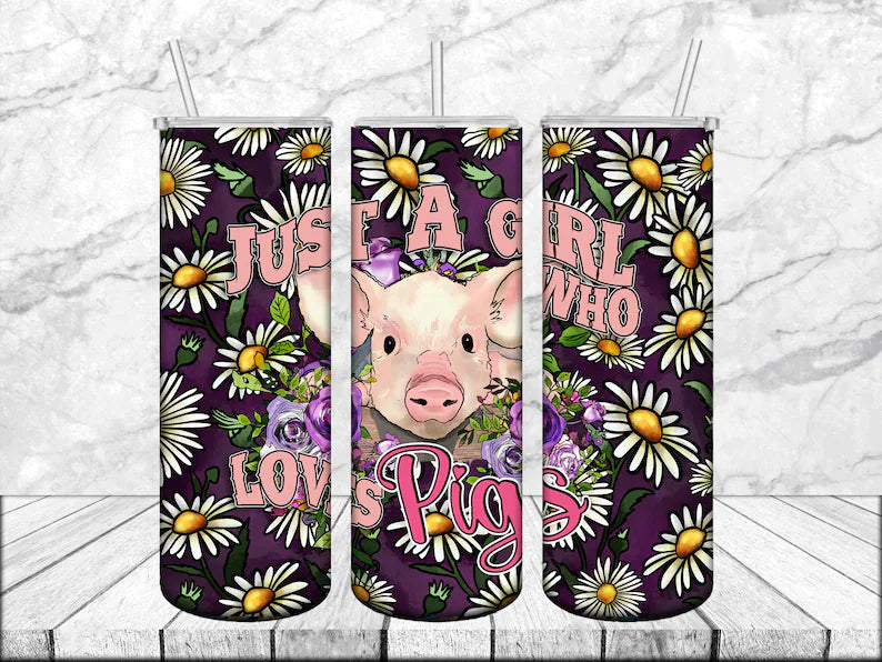 Just a Girl Who Loves Pigs Tumbler