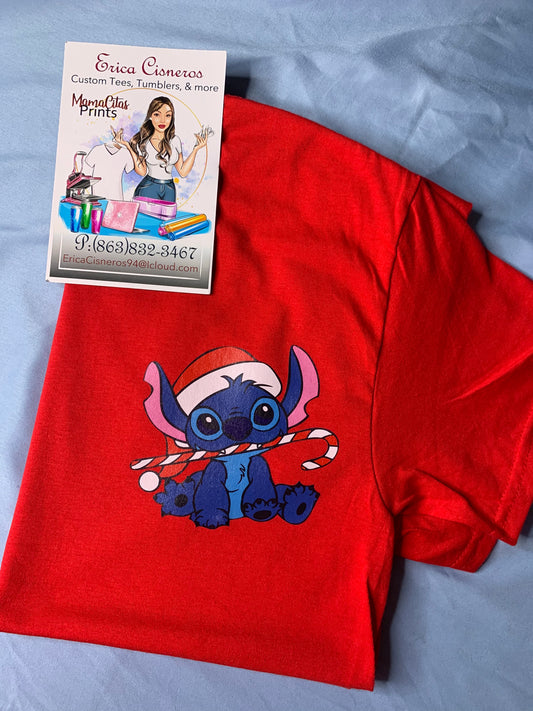 Candy Cane Stitch 🎄 Geaphic Tee