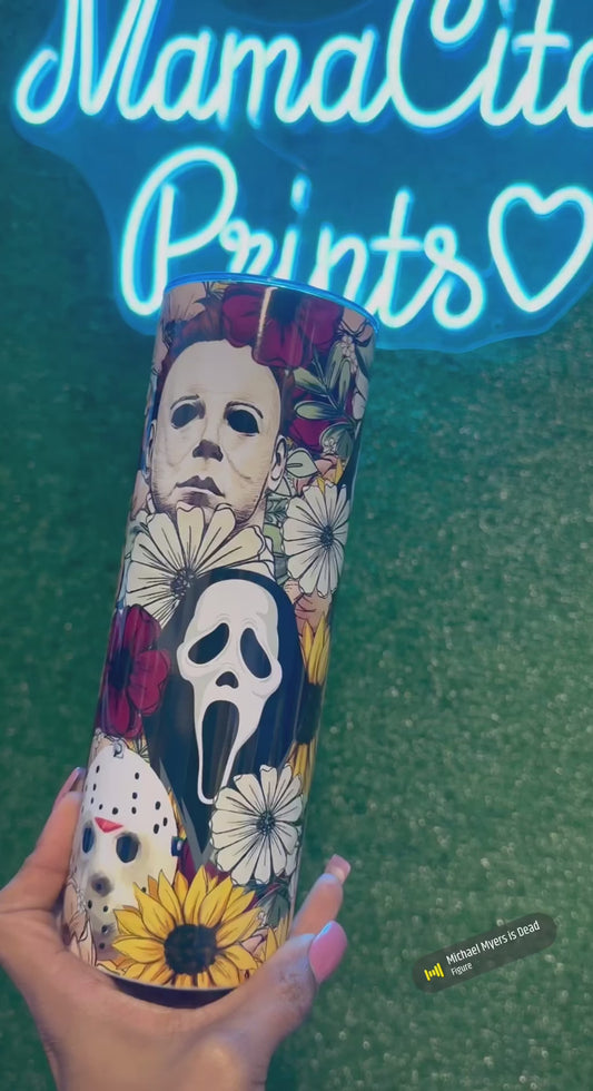 Floral Horror 20oz tumbler